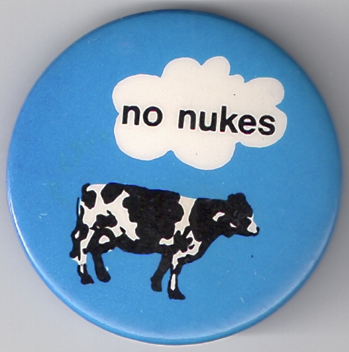 No Nukes Cow Button